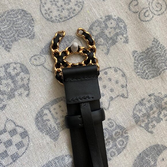CHANEL Women's Double C-Buckle Belt - Picture 3 of 6